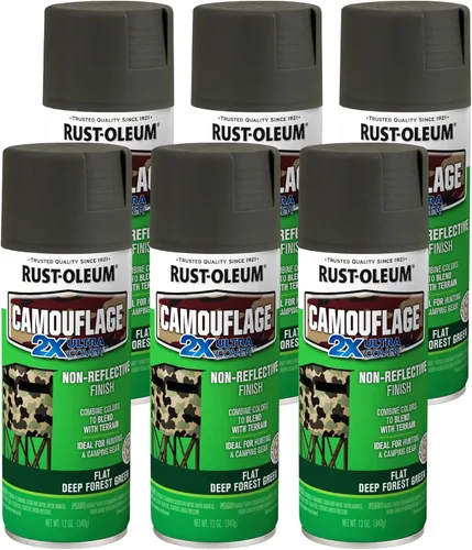 Vista 22 de Rust-Oleum 279176 Camuflaje 2X Ultra Cover Pintura en aerosol, 12 onzas, verde militar