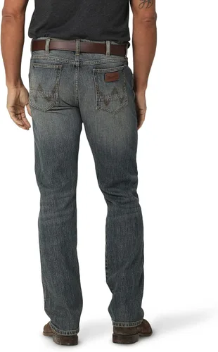 Vista 2 de Wrangler Jeans retro ajustados de pierna recta para hombre
