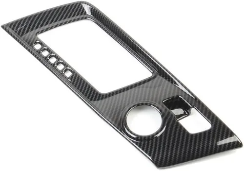 Vista 2 de Cubierta Protectora de Moldura de Panel de Engranajes de Control con Aspecto de Fibra de Carbono para 2014 2015 2016 2017 2018 Chevrolet Corvette C7