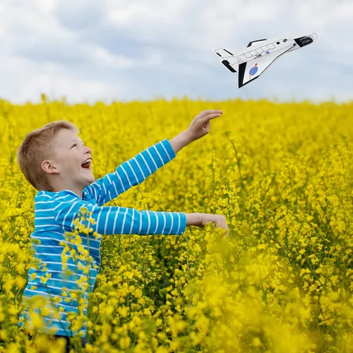 Vista 7 de Lewtemi Juego de 36 planeadores, juguetes de transporte espacial, juguetes voladores para niños y niñas, planeador de avión de espuma para recuerdos