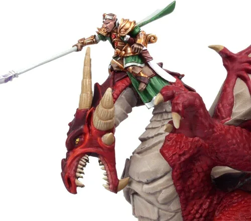 Vista 2 de Mantic Juegos MGKWE103 Elf Dragon Kindred Lord Modelo en miniatura