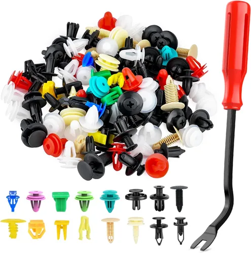 Vista 14 de Nilight 1001 clips universales para automóvil, mezclados, parachoques de automóvil, protector de panel de puerta, cubierta de motor, retenedor