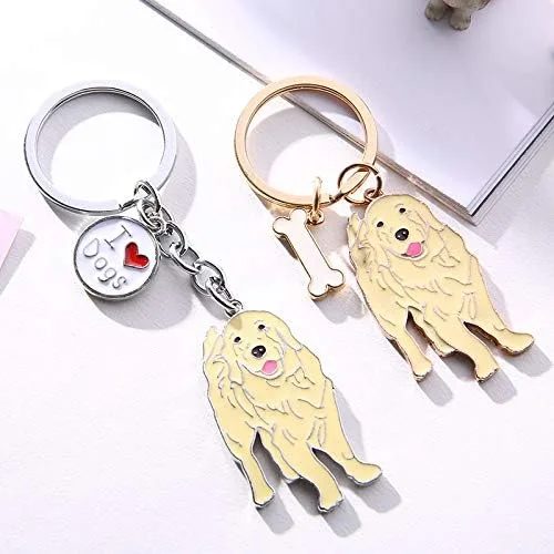 Vista 3 de tenghong2021 Corgi Llavero con cremallera para perro, lindo colgante con clip en joyería de animales, regalo para amantes de las mascotas, llavero