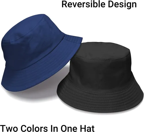 Vista 28 de PFFY Bucket Hat for Women Men Cotton Summer Sun Beach Fishing Cap