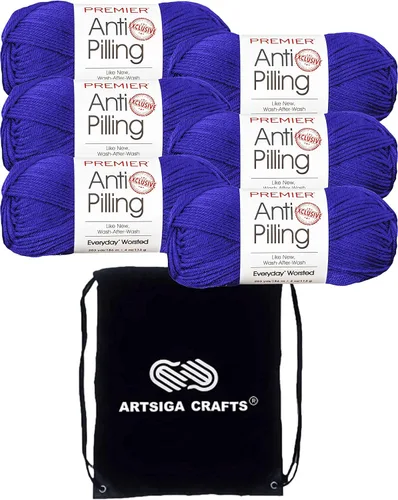 Vista 68 de Premier Yarns Antibolitas para todos los días Blancanieves 100-1 Dn100-1-Snow-White