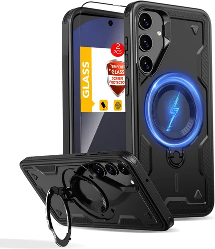 Vista 23 de Funda magnética para Google Pixel 9A compatible con cargador inalámbrico MagSafe, para Pixel 9A, funda de teléfono integrada de 360 °, con 2