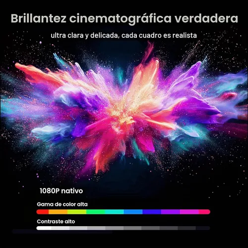 Vista 3 de HAPPRUN Proyector para exteriores de decodificación 4K ANSI 1500