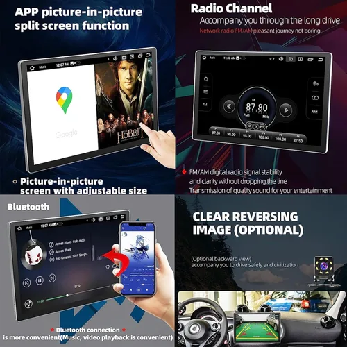 Vista 4 de Android Car Stereo for Mercedes-Benz Sprinter (2018-2022), Car Radio Support Split Screen SWC BT 13.3 Inch Touch Screen Head Unit Multimedia Video 8