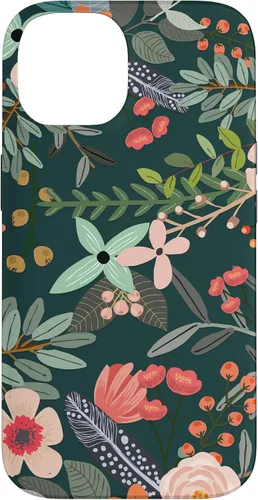 Vista 4 de Cute Colorful Garden Botanical Floral Pattern Case for iPhone 17