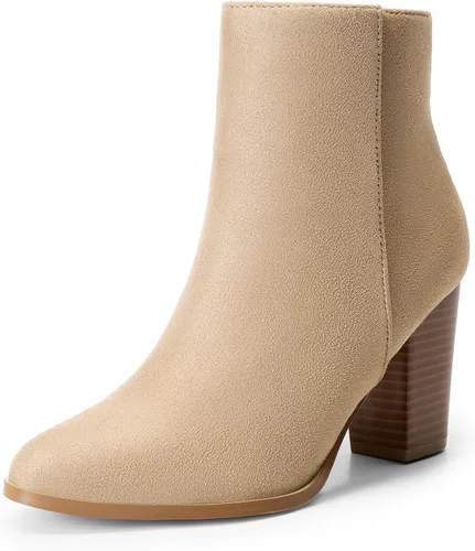 Vista 13 de DREAM PAIRS - Botines de tacón ancho con bloque para mujer