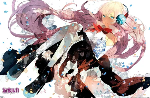 Vista 9 de Trends International Hatsune Miku - Póster de pared de Megurine Luka, 22.4 pulgadas de largo x 14.7 pulgadas, versión enmarcada en madera de granero