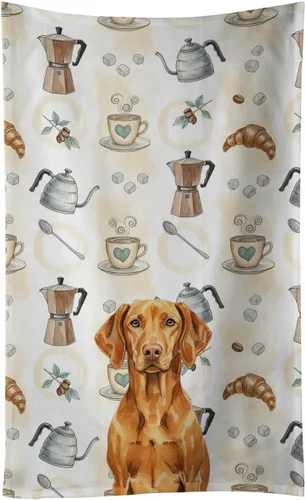 Vista 309 de Caroline's Treasures Afghan Hound - Toalla de cocina para barra de café, terciopelo frontal y lazo de algodón, lavable a máquina Sabueso afgano