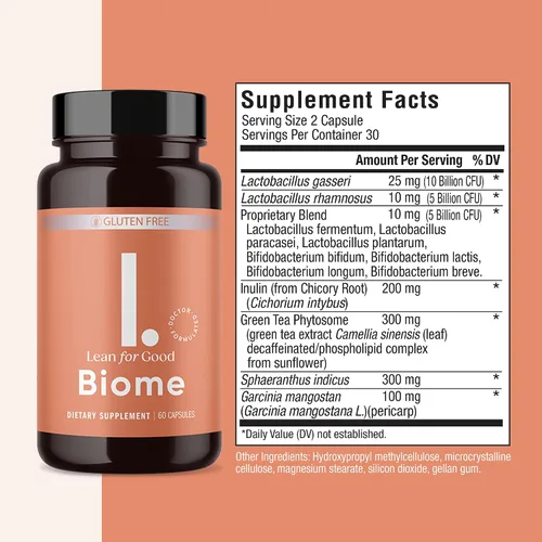 Vista 2 de Biome, fórmula probiótica de 9 cepas, apoya un microbioma intestinal equilibrado, potentes probióticos intestinales con fitosoma Greenselect - 60
