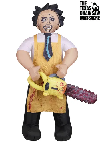 Vista 3 de Decoración Inflable Leatherface de 25 Pies Multicolor