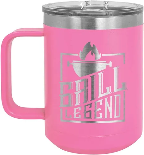 Vista 7 de Grill Legend - Taza de café (15 oz), color negro