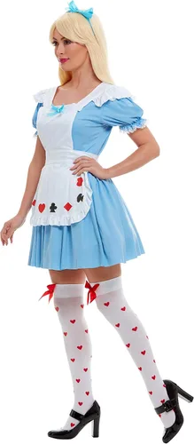 Vista 2 de Smiffy's - Disfraz de baraja de cartas para mujer con vestido