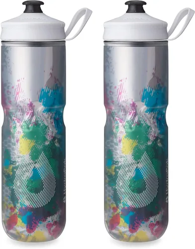 Vista 11 de HydraPak Botella Polar - Botella de agua deportiva Polar aislada - Libre de BPA, botella flexible deportiva y para bicicleta con asa