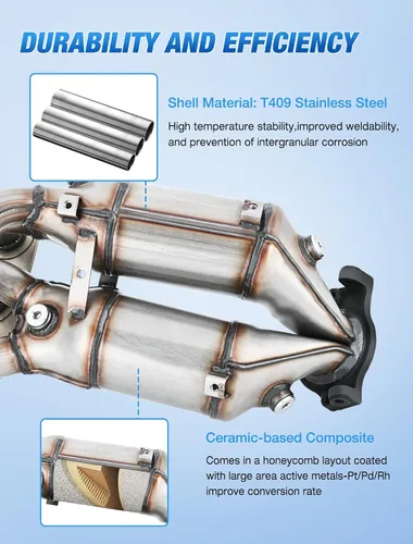 Vista 3 de Nilight Convertidor Catalítico para Toyota RAV4 2.0L 2001 2002 2003 (Estándar EPA)