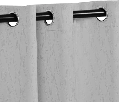 Vista 11 de BLUENILEMILLS Paneles de cortinas opacas para oscurecer la habitación con bolsillo para barra, cortinas perfectas para ventanas de cocina