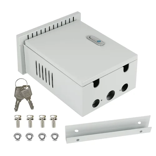 Vista 8 de Panel de toma de corriente temporal, caja de toma de corriente RV con 20 amperios, 30 amperios, receptáculo de 50 amperios instalado, cerrado