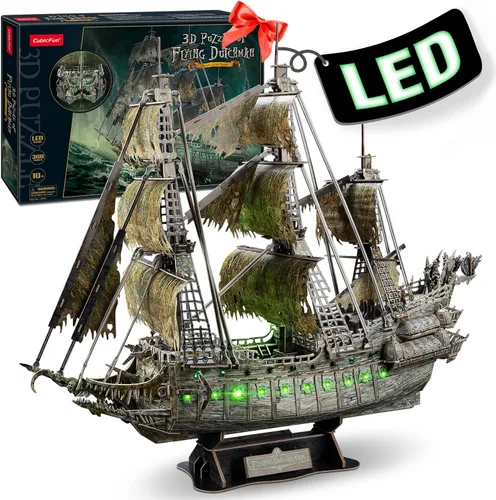 Vista 9 de CubicFun Rompecabezas 3D para adultos y niños, la venganza de la reina roja Anne's Revenge, 391 piezas, decoración del hogar, arte y manualidades