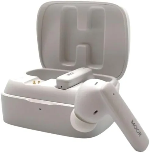 Vista 11 de MOOR Auriculares inalámbricos Bluetooth, auriculares con cancelación de ruido con graves profundos, ANC híbrido, modo de transparencia, IPX5