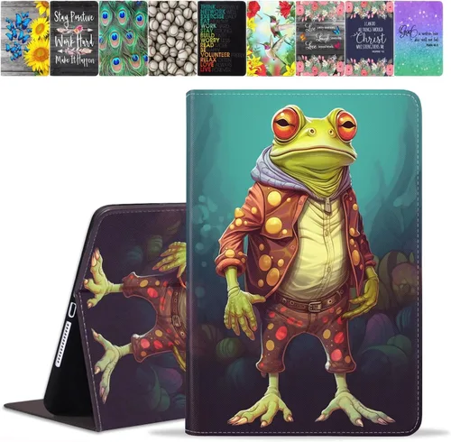 Vista 27 de Funda para Samsung Galaxy Tab A8 de 10.5 pulgadas (SM-X200/X205/X207), funda de piel sintética premium con función de encendido automático