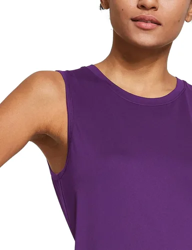 Vista 3 de BALEAF - Camisetas sin mangas de entrenamiento para mujer, para correr, ajuste holgado, para yoga, deportes, gimnasio, ejercicio