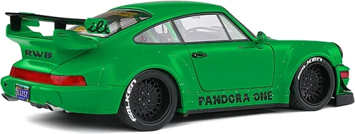 Vista 2 de Solido S1807502 1:18 2011 RWB 964-Pandora One Green Porsche Coche miniatura coleccionable para adulto unisex