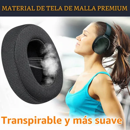 Vista 5 de SOULWIT Almohadillas de malla para Skullcandy Crusher Evo/Hesh ANC/Hesh Evo