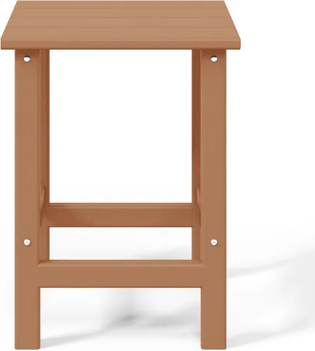 Vista 9 de WestinTrends Malibu - Mesa auxiliar cuadrada para exterior para silla Adirondack, teca