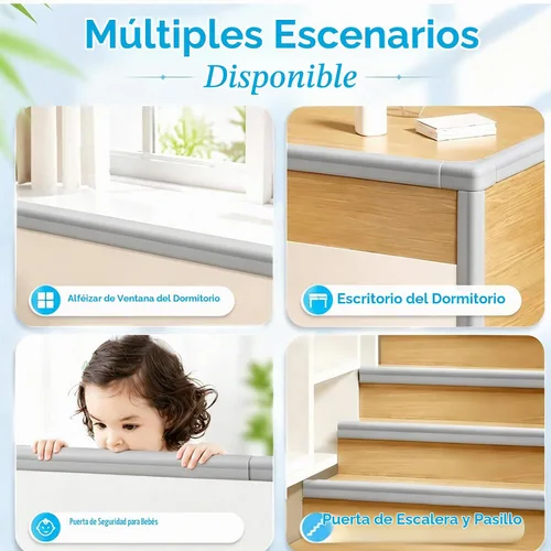 Vista 6 de ZOMPAGO Espuma Baby Edge Protector Strip Muebles Seguridad 1.8inx6.56FT Espuma suave