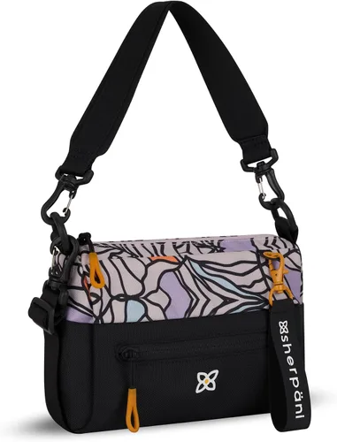 Vista 88 de Sherpani Skye - Bolso cruzado pequeño, de nailon, ligero, para mujer, con protección RFID