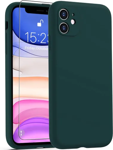 Vista 27 de Goodon Funda para iPhone 11 Pro con protector de pantalla - Protección mejorada de la cámara - Forro de microfibra suave - Funda protectora