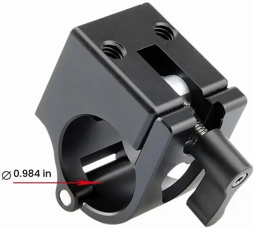 Vista 6 de NICEYRIG Abrazadera de varilla de 0.984 in con rosca de 1/4 3/8 para DJI Ronin M MX Freefly MOVI Gimbal Stabilizer System - 101