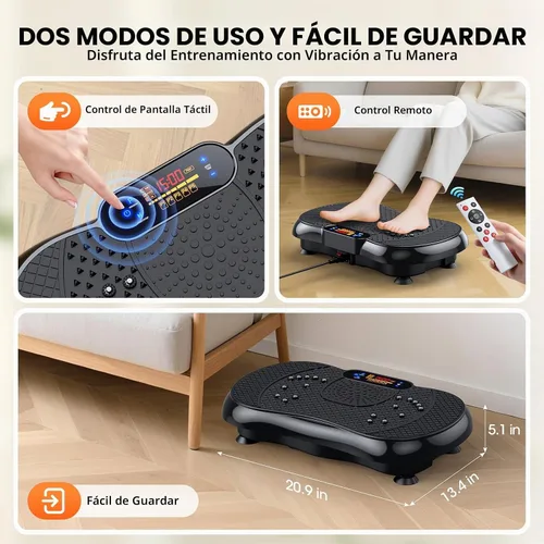 Vista 7 de PBYRD Vibration Plate Exercise Machine for Lymphatic Drainage Weight Loss