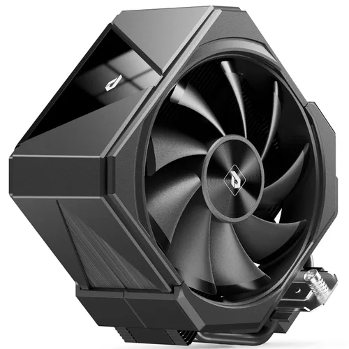 Vista 9 de Enfriador de aire de CPU con tubos de calor de 4X6mm, enfriador de CPU de ventilador de 120mm 1650rpm, enfriador de CPU AMD AM5/AM4/AM3 Serie