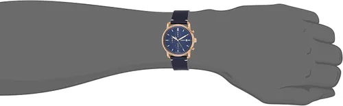 Vista 4 de Fossil Commuter - Reloj de cuarzo para hombre de acero inoxidable y piel, estilo casual