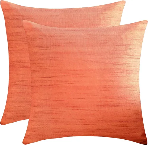Vista 8 de The White Petals Fundas de almohada europeas color amarillo canario (seda sintética, 26 x 26 pulgadas, paquete de 2)