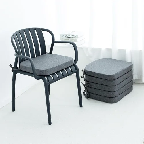 Vista 15 de Helios&Hestia Cojines para sillas de comedor de interior con lazos para cocina, cojines de asiento para exteriores con funda extraíble, parte Beige