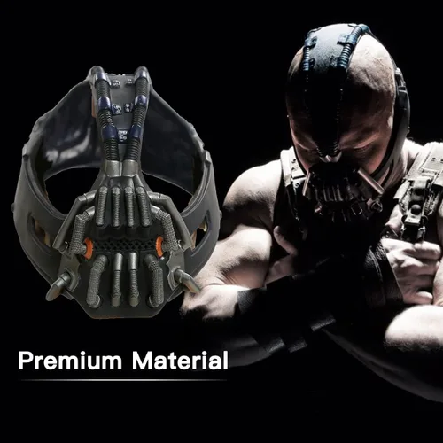 Vista 7 de Máscara Bane de The Dark Knight Rises, accesorios de disfraz de cosplay para hombres adultos