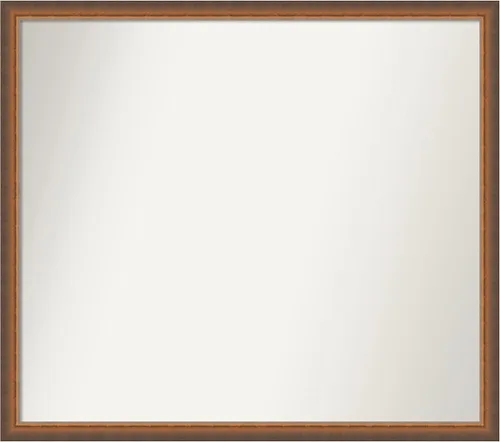 Vista 103 de Amanti Art Espejo de baño de bronce para sobre fregadero, 29 x 19 pulgadas, espejo rectangular de bronce antiguo, marco de madera tradicional
