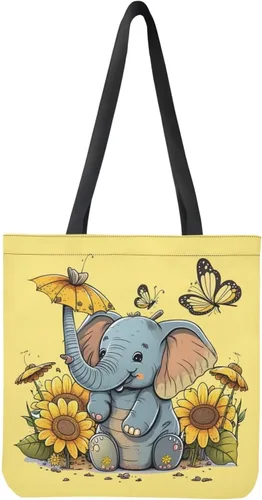 Vista 17 de Upetstory Bolsa de lona reutilizable para compras de comestibles