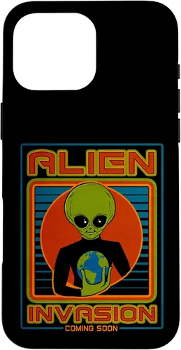 Vista 49 de Funda para iPhone 13 Pro Max Alien Invasion 1984 Tech Noir Distopía