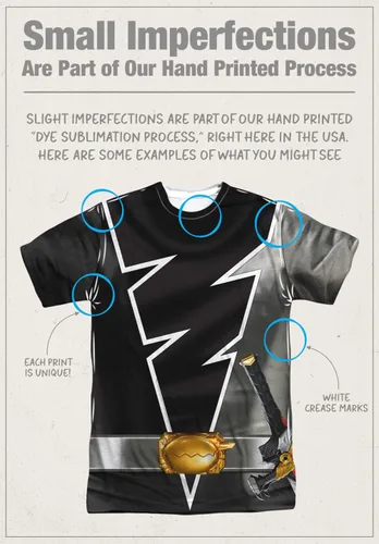 Vista 3 de Popfunk Classic Power Rangers - Camiseta unisex para disfraz de Halloween (delanteratrasera)