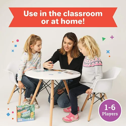 Vista 4 de Barnacle Toys Wild Word Safari - CVC Sight Word Reading Games, alternativas de tarjetas flash de fonética primaria para niños, actividades