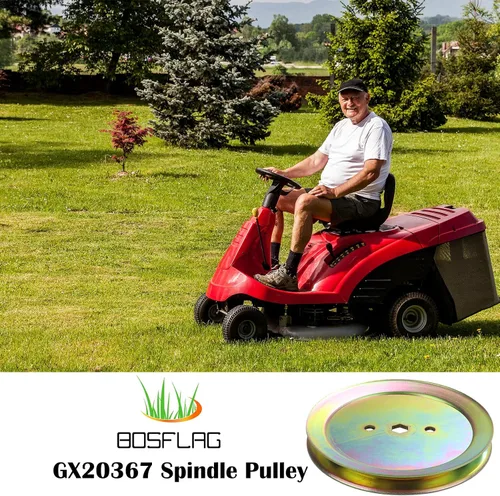 Vista 9 de GX20367 John Deere Polea Sustituye John Deere GX20367 Polea GX20367 Polea de husillo, UC23728 para piezas John Deere D110, John Deere L110 Partes