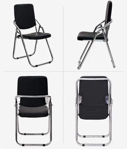 Vista 5 de Silla plegable para el hogar, oficina, estudio, entrenamiento, silla de espalda, taburete portátil, silla de computadora, silla de comedor