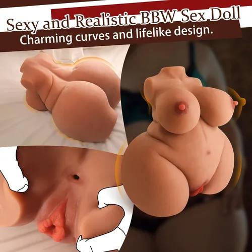 Vista 2 de Muñeca sexual BBW de 20.5 libras para hombres, muñeca sexual femenina AUSLOVE Torso con grandes tetas grandes, culo grande, juguete sexual realista