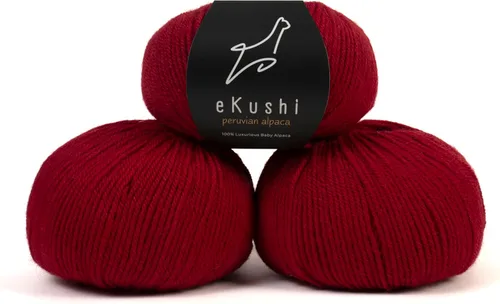 Vista 53 de 100% Hilo de Alpaca Baby para Tejer y Ganchillo - 1 Cono de Hilo Premium DK - Ligero, Hipoalergénico y Térmico Hecho en Perú - Ideal para Proyectos